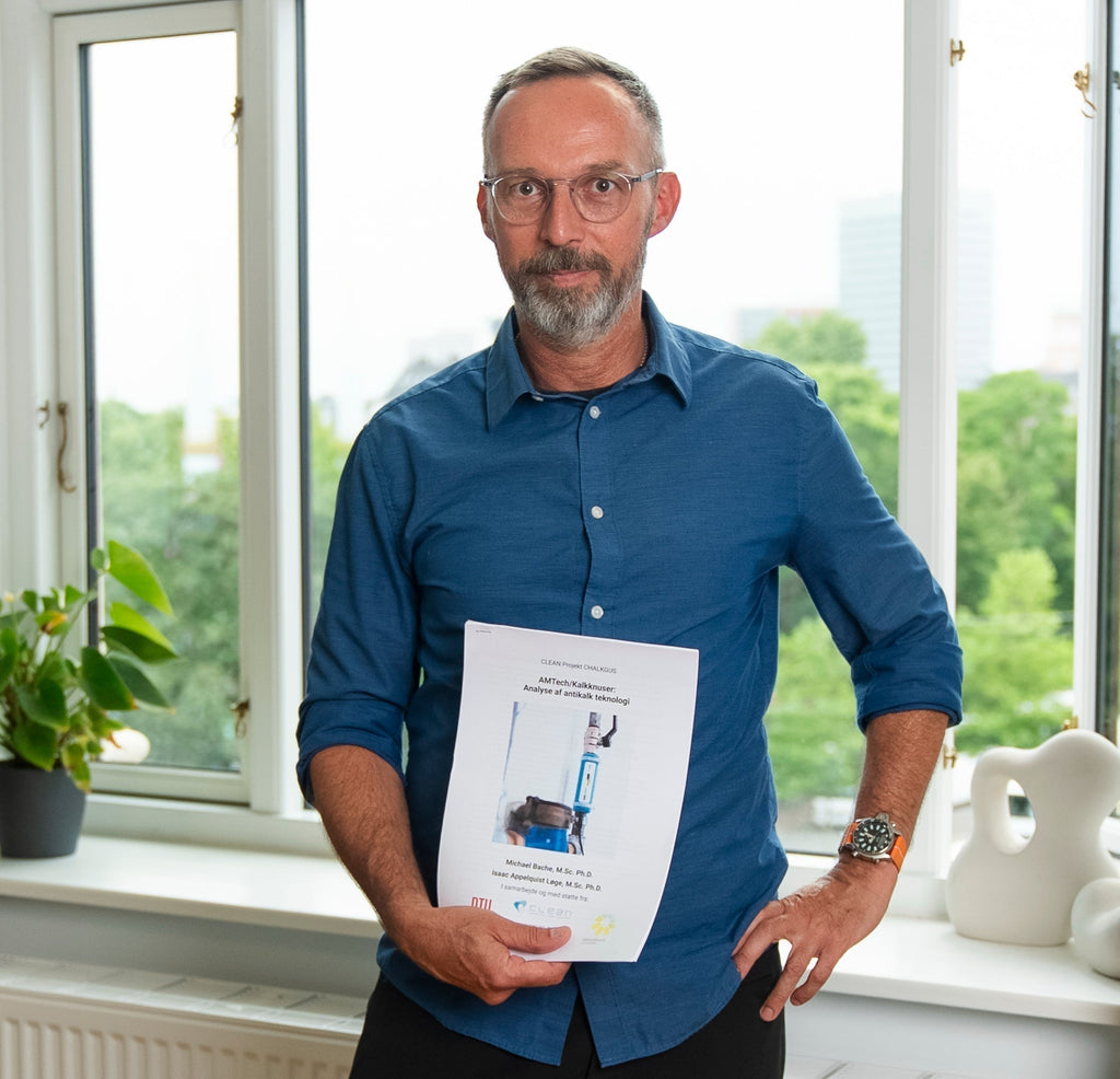 Seniorforskare Michael Bache bakom ny rapport om kalk och ultraljud